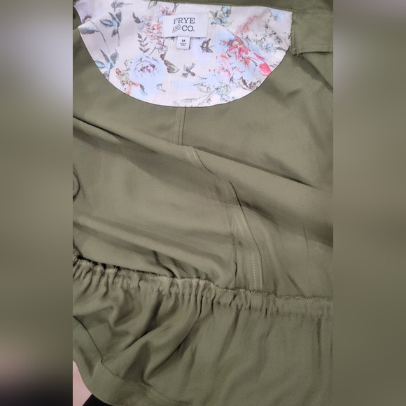 Frye & Co Green Lightweight Open Front Utility Style Jacket - Picture 10 of 14